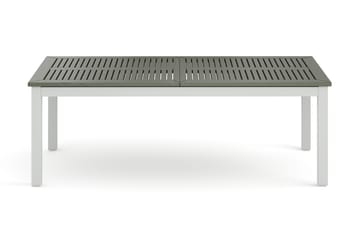 Monaco uttrekkbart utendørsbord 210/310x90 cm - Hvit/Grå - Hagemøbler & utemiljø - Hagebord - Spisebord ute