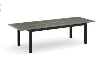 Monaco uttrekkbart utendørsbord 210/310x90 cm - Svart/Grå - Hagemøbler & utemiljø - Hagebord - Spisebord ute