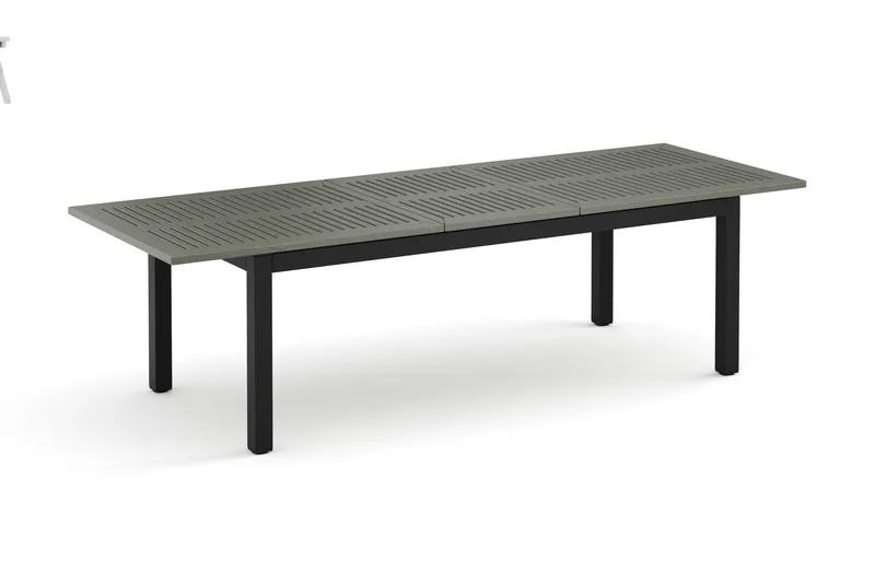 Monaco uttrekkbart utend ørsbord 210/310x90 cm - Svart/Grå - Hagemøbler & utemiljø - Hagebord - Spisebord ute
