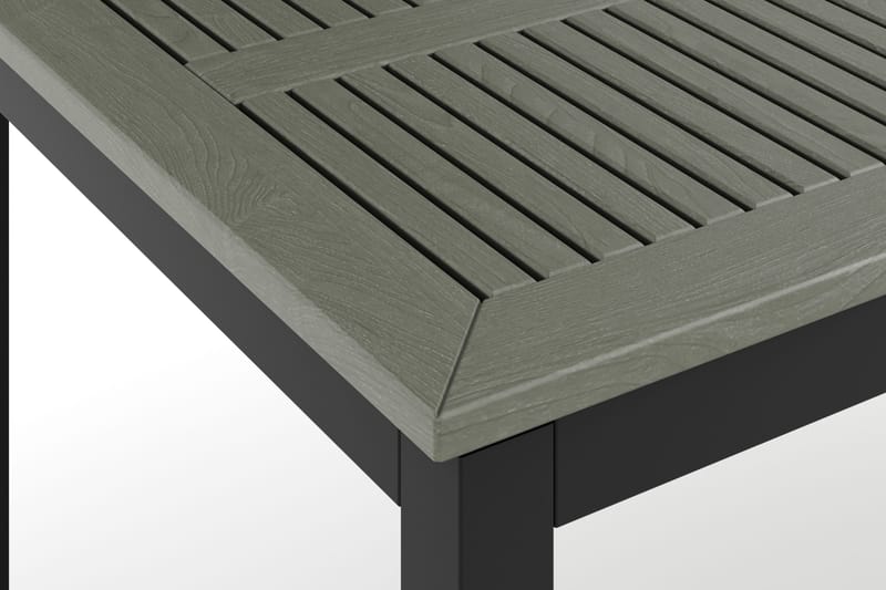 Monaco uttrekkbart utendørsbord 210/310x90 cm - Svart/Grå - Hagemøbler & utemiljø - Hagebord - Spisebord ute