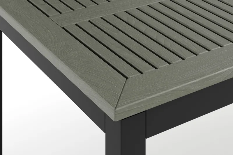 Monaco uttrekkbart utendørsbord 210/310x90 cm - Svart/Grå - Hagemøbler & utemiljø - Hagebord - Spisebord ute
