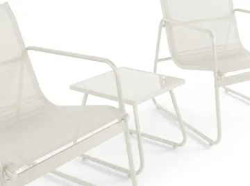 Pelanda caféssett utendørs - Beige - Hagemøbler & utemiljø - Loungemøbler - Loungegrupper
