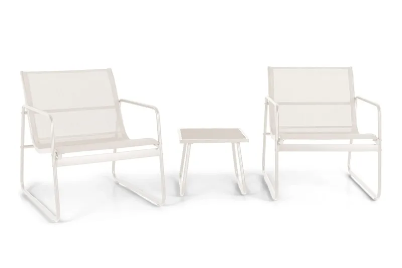 Pelanda caféssett utendørs - Beige - Hagemøbler & utemiljø - Loungemøbler - Loungegrupper