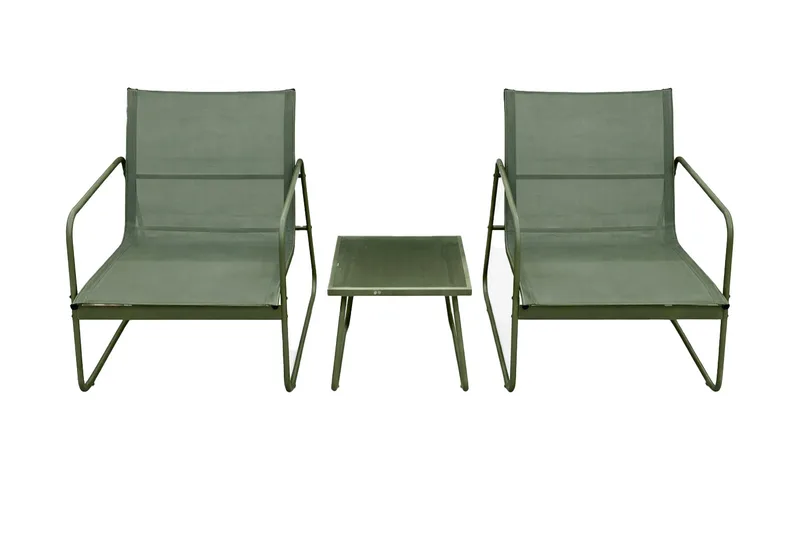 Pelanda caféssett utendørs, Grønn