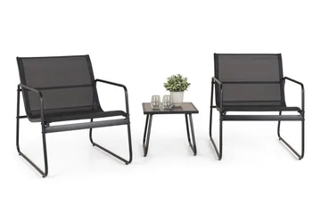 Pelanda caféssett utendørs - Svart - Hagemøbler & utemiljø - Loungemøbler - Loungegrupper