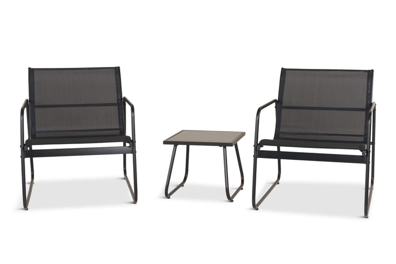 Pelanda caféssett utendørs, Svart