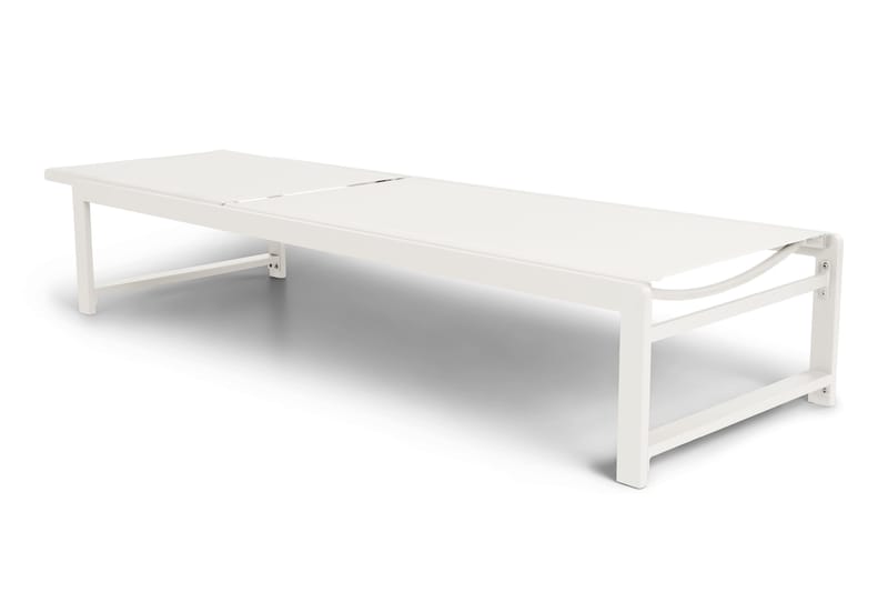 Sanna Solseng med Justerbar Ryggstøtte - Hvit - Hagemøbler & utemiljø - Stoler & Lenestoler - Solsenger & solvogner