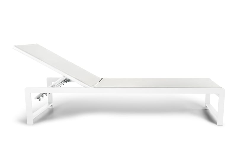 Sanna Solseng med Justerbar Ryggstøtte - Hvit - Hagemøbler & utemiljø - Stoler & Lenestoler - Solsenger & solvogner