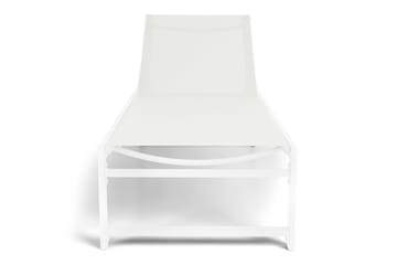 Sanna Solseng med Justerbar Ryggstøtte - Hvit - Hagemøbler & utemiljø - Stoler & Lenestoler - Solsenger & solvogner