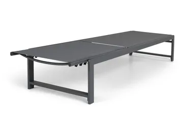 Sanna Solseng med Justerbar Ryggstøtte - Svart - Hagemøbler & utemiljø - Stoler & Lenestoler - Solsenger & solvogner