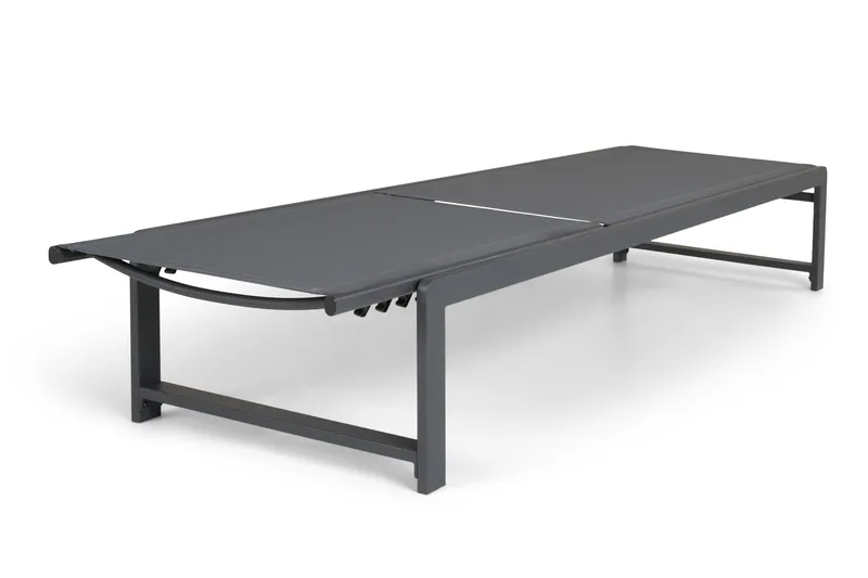 Sanna Solseng med Justerbar Ryggstøtte - Svart - Hagemøbler & utemiljø - Stoler & Lenestoler - Solsenger & solvogner