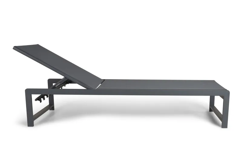 Sanna Solseng med Justerbar Ryggstøtte - Svart - Hagemøbler & utemiljø - Stoler & Lenestoler - Solsenger & solvogner