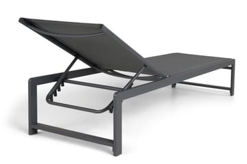 Sanna Solseng med Justerbar Ryggstøtte - Svart - Hagemøbler & utemiljø - Stoler & Lenestoler - Solsenger & solvogner