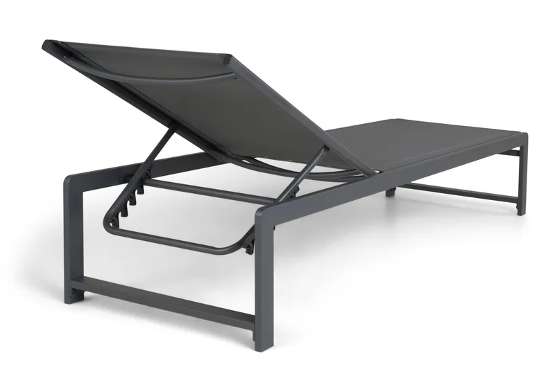 Sanna Solseng med Justerbar Ryggstøtte - Svart - Hagemøbler & utemiljø - Stoler & Lenestoler - Solsenger & solvogner