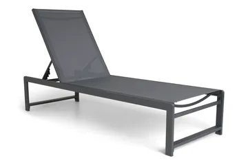 Sanna Solseng med Justerbar Ryggstøtte - Svart - Hagemøbler & utemiljø - Stoler & Lenestoler - Solsenger & solvogner