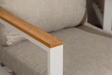 Sofagruppe Aspvik 5-seter - Beige/Grå - Hagemøbler & utemiljø - Loungemøbler - Loungegrupper