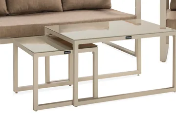 Sofagruppe Aspvik 5-seter - Beige/Grå - Hagemøbler & utemiljø - Loungemøbler - Loungegrupper