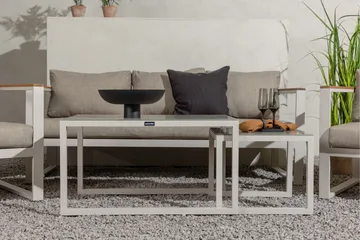 Sofagruppe Aspvik 5-seter - Beige/Grå - Hagemøbler & utemiljø - Loungemøbler - Loungegrupper