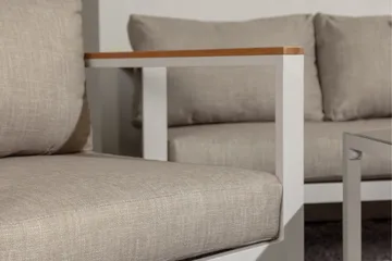 Sofagruppe Aspvik 5-seter - Beige/Grå - Hagemøbler & utemiljø - Loungemøbler - Loungegrupper