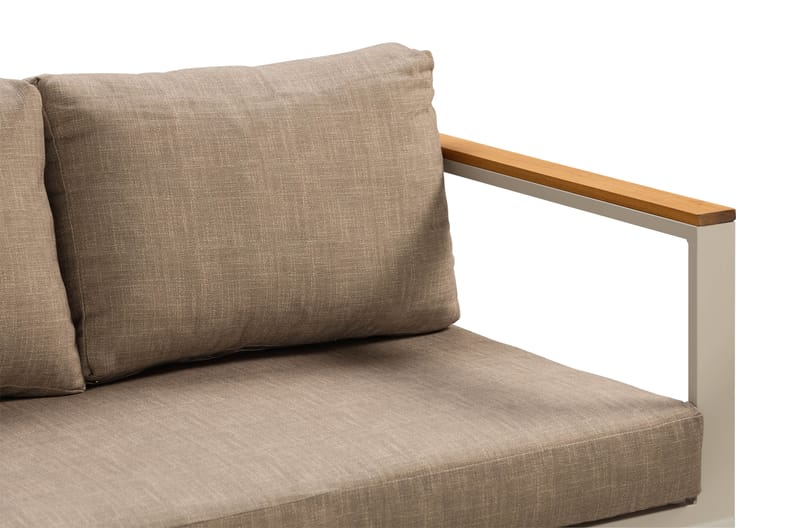Sofagruppe Aspvik 5-seter - Beige/Grå - Hagemøbler & utemiljø - Loungemøbler - Loungegrupper