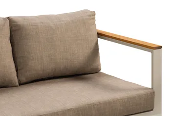 Sofagruppe Aspvik 5-seter - Beige/Grå - Hagemøbler & utemiljø - Loungemøbler - Loungegrupper