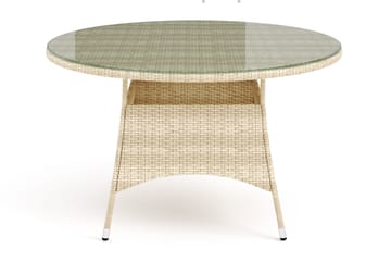 Thor bord utendørs rundt 140 cm - Beige - Hagemøbler & utemiljø - Hagebord - Spisebord ute