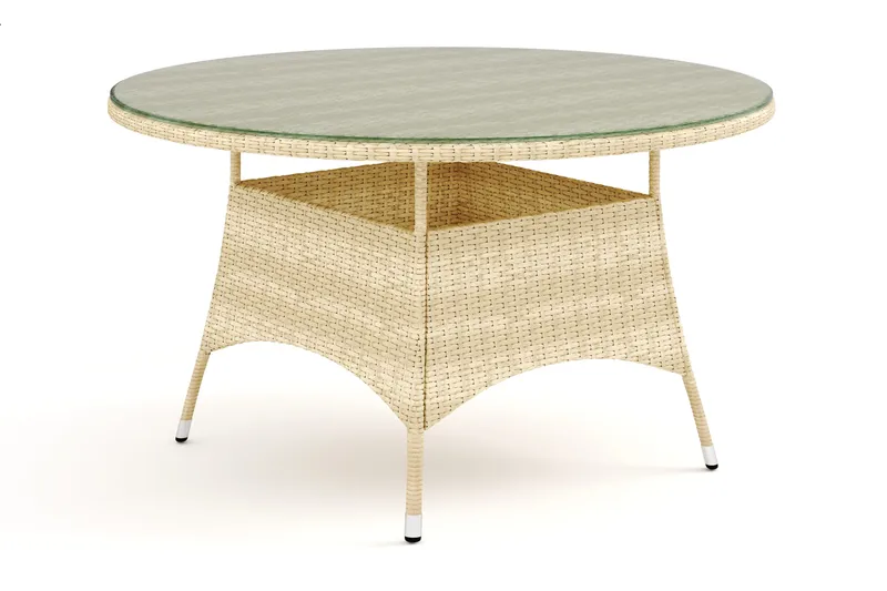 Thor bord utendørs rundt 140 cm, Beige