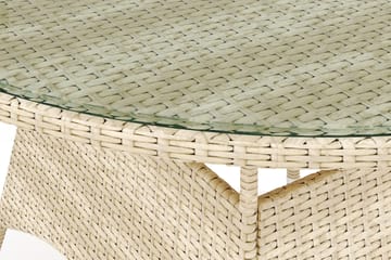 Thor bord utendørs rundt 140 cm - Beige - Hagemøbler & utemiljø - Hagebord - Spisebord ute