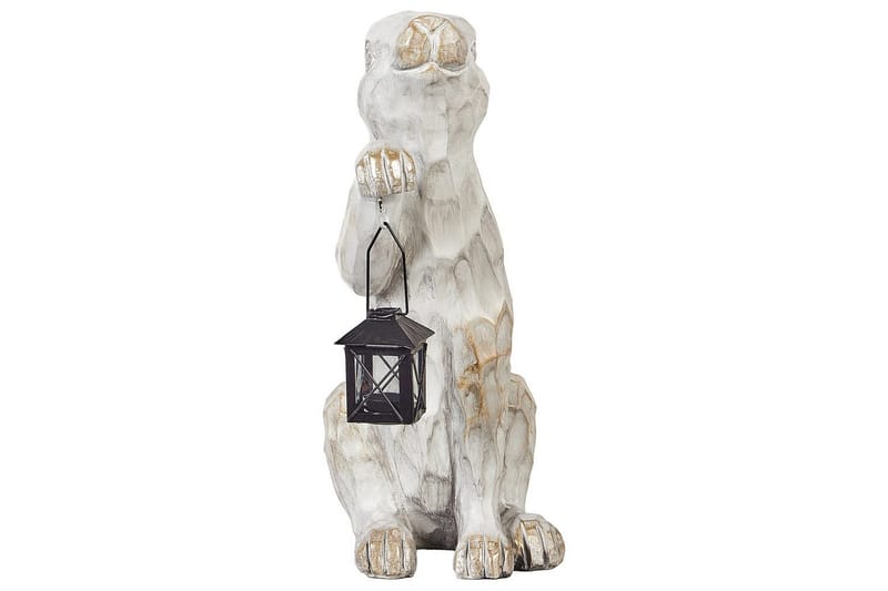 Trädgårdsfigur Beliani Gerland White - Hagemøbler & utemiljø - Hagedekorasjon & utemiljø - Hagefigurer & hagepynt
