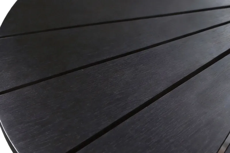 Tunis spisebord utendørs 120 cm rundt - Svart/Svart - Hagemøbler & utemiljø - Hagebord - Spisebord ute