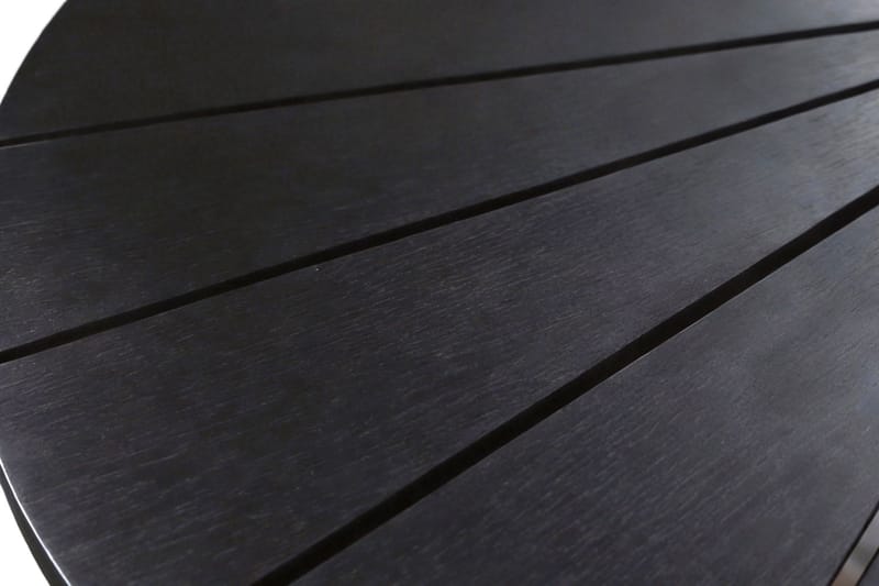 Tunis spisebord utendørs 120 cm rundt - Svart/Svart - Hagemøbler & utemiljø - Hagebord - Spisebord ute