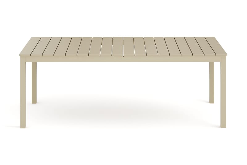 Tunis spisebord utendørs 205/305x90 cm rektangulært uttrekkbart - Beige/Beige - Hagemøbler & utemiljø - Hagebord - Spisebord ute