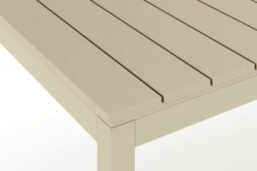 Tunis spisebord utendørs 205/305x90 cm rektangulært uttrekkbart - Beige/Beige - Hagemøbler & utemiljø - Hagebord - Spisebord ute