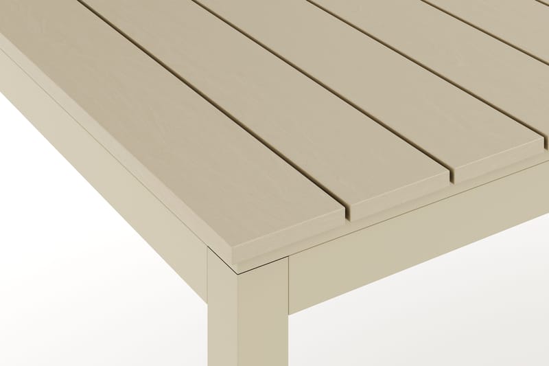 Tunis spisebord utendørs 205/305x90 cm rektangulært uttrekkbart - Beige/Beige - Hagemøbler & utemiljø - Hagebord - Spisebord ute