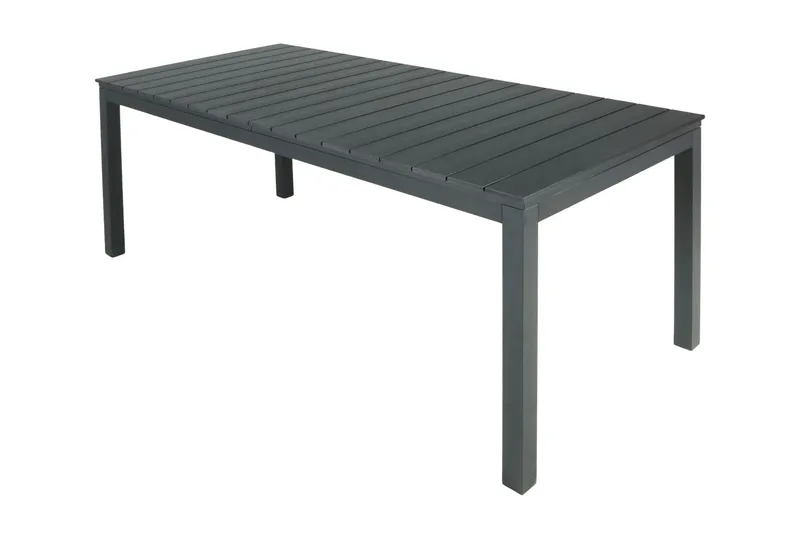 Tunis spisebord utendørs 205/305x90 rektangulært uttrekkbart - Svart/Svart - Hagemøbler & utemiljø - Hagebord - Spisebord ute
