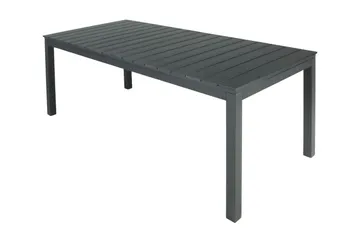 Tunis spisebord utendørs 205/305x90 rektangulært uttrekkbart - Svart/Svart - Hagemøbler & utemiljø - Hagebord - Spisebord ute