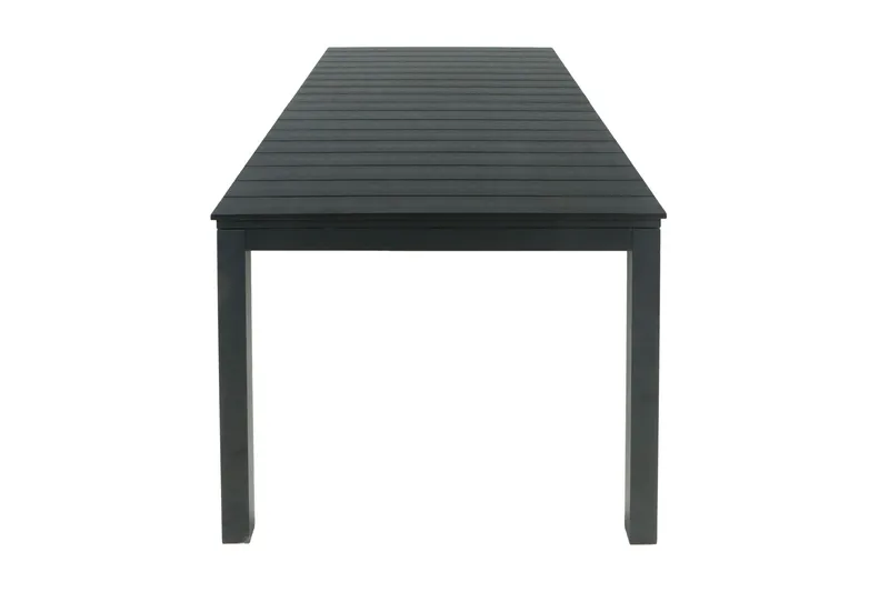 Tunis spisebord utendørs 205/305x90 rektangulært uttrekkbart - Svart/Svart - Hagemøbler & utemiljø - Hagebord - Spisebord ute