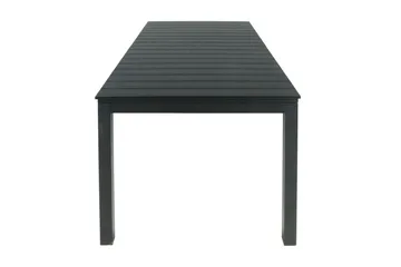 Tunis spisebord utendørs 205/305x90 rektangulært uttrekkbart - Svart/Svart - Hagemøbler & utemiljø - Hagebord - Spisebord ute