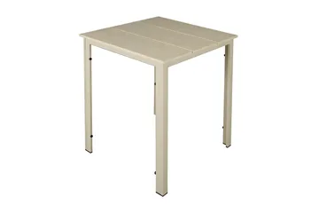 Tunis utekafébord 70x70 cm - Beige/Beige - Hagemøbler & utemiljø - Balkong & terrasse - Balkongmøbler - Balkongbord