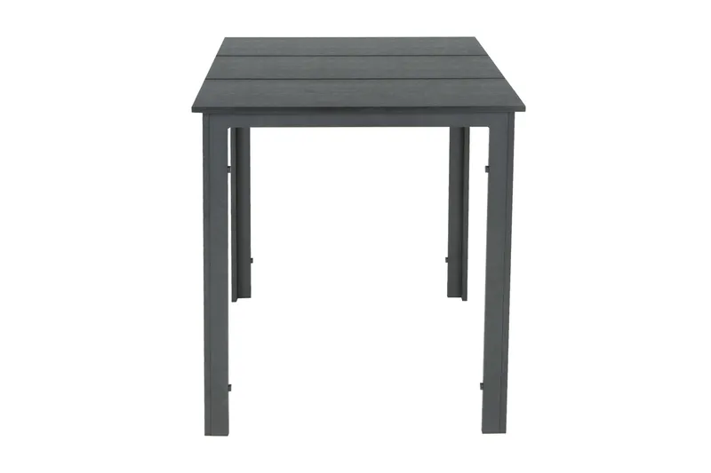 Tunis utekafébord 70x70 cm, Svart/Svart