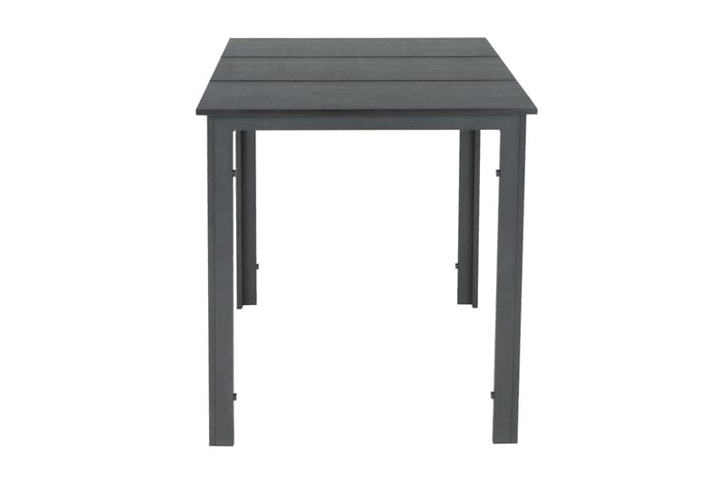 Tunis utekafébord 70x70 cm, Svart/Svart