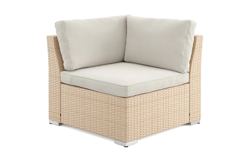 Wisconsin hjørnemodul utendørs - Beige - Hagemøbler & utemiljø - Øvrig hagemøbler - Moduler - Hjørnemodul hagesofa