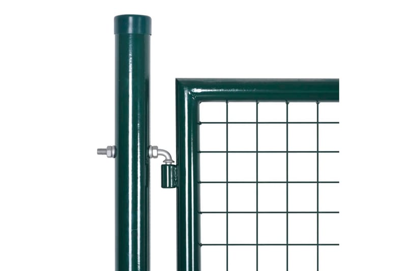 Hageport stål 306x175 cm grønn - Gjerder & Grinder