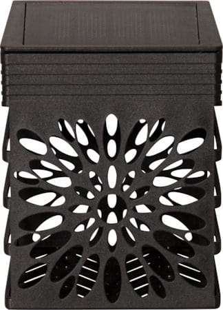 Izola Wall 2-pakning solcellevegglykt 7,5 cm - svart - Hagemøbler & utemiljø - Hagedekorasjon & utemiljø - Hagebelysning
