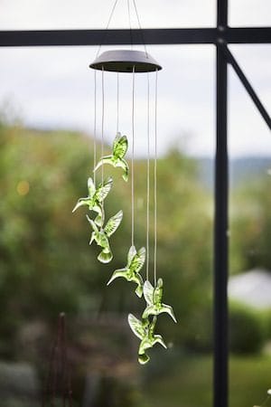 Kolibri solcelledekorasjon 70 cm - grønn - Hagemøbler & utemiljø - Hagedekorasjon & utemiljø - Hagebelysning