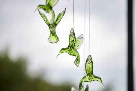Kolibri solcelledekorasjon 70 cm - grønn - Hagemøbler & utemiljø - Hagedekorasjon & utemiljø - Hagebelysning