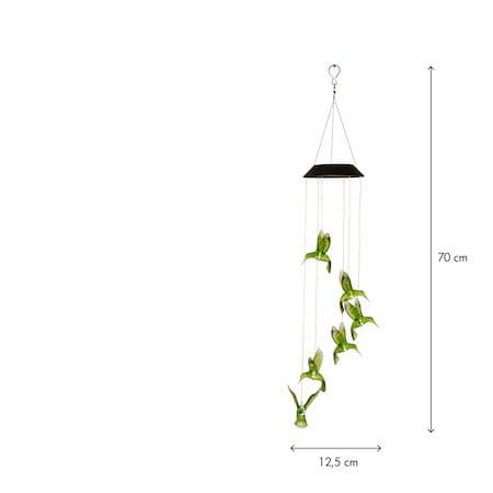Kolibri solcelledekorasjon 70 cm - grønn - Hagemøbler & utemiljø - Hagedekorasjon & utemiljø - Hagebelysning