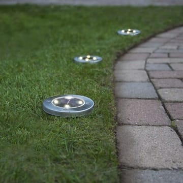 Lawnlight 3-pakning solcellespotlight 11,5 cm - sølv - Hagemøbler & utemiljø - Hagedekorasjon & utemiljø - Hagebelysning
