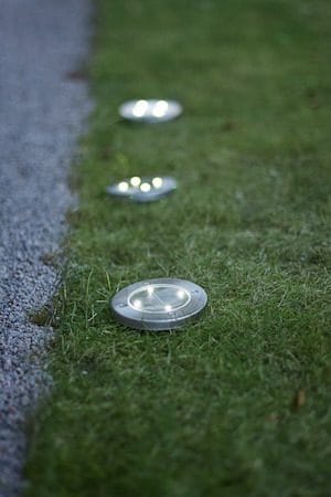 Lawnlight 3-pakning solcellespotlight 11,5 cm - sølv - Hagemøbler & utemiljø - Hagedekorasjon & utemiljø - Hagebelysning