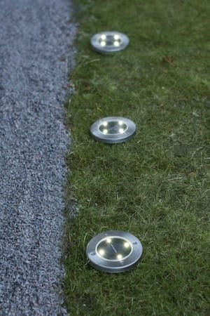 Lawnlight 3-pakning solcellespotlight 11,5 cm - sølv - Hagemøbler & utemiljø - Hagedekorasjon & utemiljø - Hagebelysning